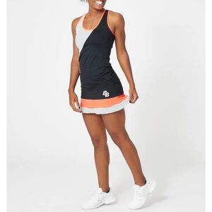 Women's Black and Gray Athletic Skirt and Tank. NWOT